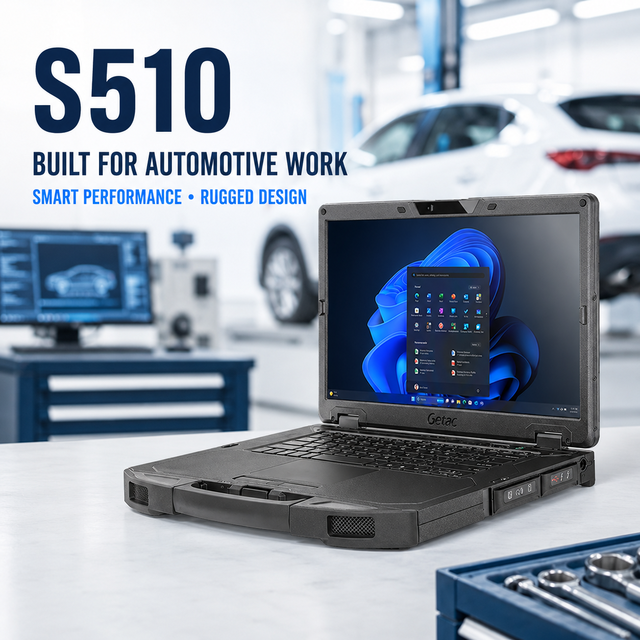 New Getac S510 Industrial Rugged Laptop MIL-STD-810H IP53 Intel Core Ultra AI PC Windows 11 Pro 3-Year Warranty for