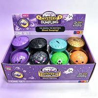 DOWMOO Plastic Halloween Steamed Bun Squeeze Toy Fun Quirky Design Soft Non-Sticky Slow-Rebound Lifelike Toy Unisex for
