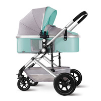 Poussette pliable multifonctionnelle 3 en 1 de style européen Z3 pour bébé
