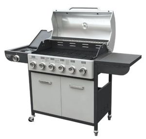New Model Silver Black Gas Grill with Cabinet with Cover with <strong>Side</strong> <strong>burner</strong> with BBQ Tools - Product Image 2