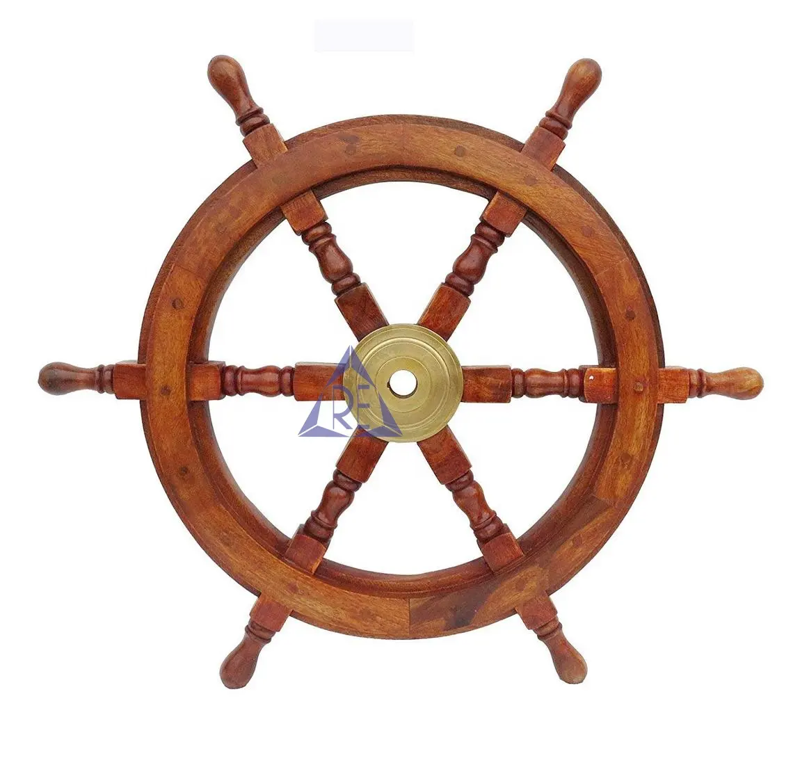 Roda de madeira navio casa decoração, com latão, trabalho melhor presente para ele, pendurados na parede, roda de pirata em latão