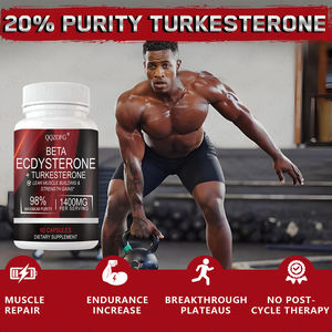 Beta <span class=keywords><strong>Ecdysterone</strong></span> + Turkesterone 1400mg 98% Purezza per Aumento Massa Muscolare Magra e Forza 60 Capsule Migliora la Sintesi Proteica - Product Image 5