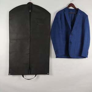 Sac de vêtement en coton noir sacs de vêtement personnalisés emballage sac de vêtement de robe de mariée - Product Image 4