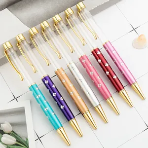 Heart Gold Foil Pattern Metal Ballpoint <b>Pen</b> Rose Gold Trim Elegant Decorative <b>Pen</b> for Wedding Valentine Gifts Custom Logo - Product Image 3