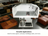 Machine de pulvérisation de colle à base d'eau FS-201 220V 600W certifiée CE à double aspiration pour usine de chaussures – Économisez 30 % – Garantie 1 an