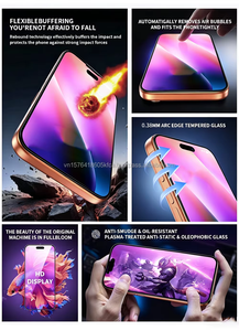 Protection d'écran en verre trempé de qualité supérieure sur mesure OEM pour iPhone 15 avec kit d'alignement automatique et kit d'installation rapide - Product Image 5