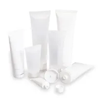 Empty Flip Top Squeeze Bottles, Body Lotion Tube Packaging