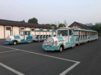 Service OEM/ODM Dorlin : Train touristique miniature de luxe pour 62 passagers, idéal pour les centres de villégiature