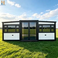 Maison conteneur de luxe extensible 20ft 40ft, préfabriquée, moderne, portable, pour bureau, hôpital, villa, avec design respirant pour un confort optimal