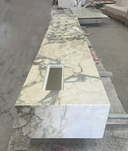 Ý paonazzetto đá cẩm thạch TV bảng trắng đá cẩm thạch TV đứng đá tự nhiên Veneer gỗ TV tủ hiện đại sang trọng - Product Image 3