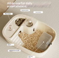 Fournitures pour animaux de compagnie, cage en plastique pour hamsters syriens dorés, habitat de luxe portable avec intérieur spacieux, vente en gros d'usine