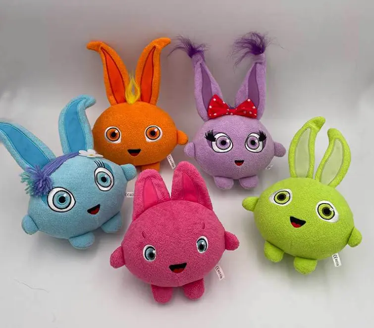 20-28 cm New Großhandel Soft Stuffed Happy Little Bunnies Kaninchen Plüsch tier für Kinder Mädchen Jungen