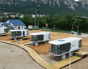 Maison mobile de luxe capsule spatiale maison avec module de cuisine 40 pieds capsule spatiale mobile prix de la maison - Product Image 2