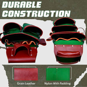 Bolsa de Herramientas Profesional de Cuero y Tela Resistente al Agua, con Correa Ajustable, Modelo Reciente, Alta Calidad, Venta al Por Mayor OEM - Product Image 5