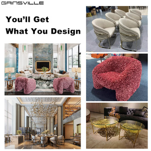 Soluzione Completa per Arredamento di Lusso per Salotti di Ville: Divano Moderno di Alta Gamma e Confortevole per Designer - Product Image 5