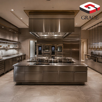Équipement de cuisine commercial en acier inoxydable industriel, ensemble complet pour hôtel, restaurant, usine alimentaire, magasin
