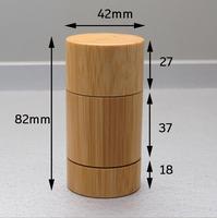 15G 30G 50G 75G PCR Refill Bamboo Roll on Deodorant Emballage biodégradable