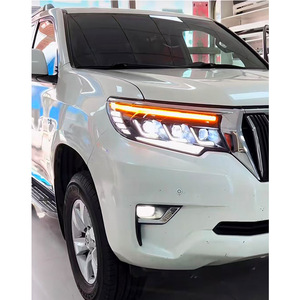 Conjunto de Faros Delanteros para Toyota Prado 2018, Triple Lente, Luces LED de Conducción Diurna Completas - Product Image 3