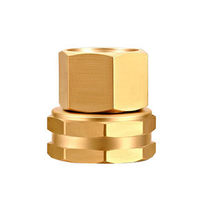 Connettore per Tubo da Giardino in Ottone con Filettatura Femmina 3/4 GHT e 1/2 <span class=keywords><strong>NPT</strong></span>, Raccordo Rapido per Tubi dell'Acqua - Product Image 1