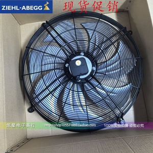 พัดลมแบบแกน Ziehl-Abegg ขนาด 12 นิ้ว ใบพัดพลาสติก 2900 รอบต่อนาที ลูกปืนแบบลูกกลิ้ง สีดำ ชนิดคาปาซิเตอร์ - Product Image 1