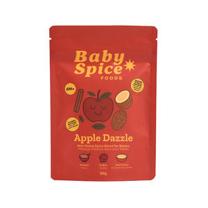 Sachets refermables personnalisés transparents avec fermeture éclair, sacs <span class=keywords><strong>d</strong></span>'emballage réutilisables pour aliments pour bébés et <span class=keywords><strong>épices</strong></span>, sachets Mylar 50g - Product Image 2