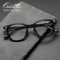 Monture de Lunettes de Luxe en Acétate pour Homme, Marque de Créateur, Montura Chrome, Brillen, Offre Spéciale