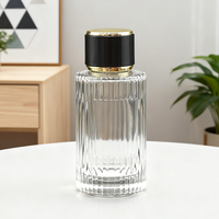 Botol Parfum Kaca Kristal Silinder Kanghailong XS-21 100ml dengan Tutup, Ramah Lingkungan, Dapat Didaur Ulang,  Hot Stamping, Sablon
