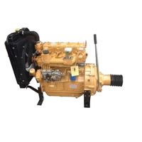 Moteur diesel marin SHARPOWER 60HP 70HP 4100P 6 cylindres refroidi par eau 4 temps avec embrayage à courroie et roulement