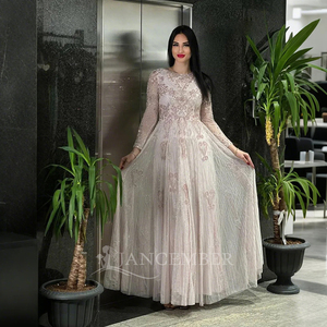 Jancember TK34-29 Dubaï à manches longues diamant soirée robes de bal formelles - Product Image 2