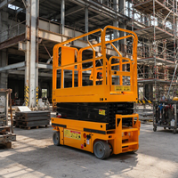 Plateforme élévatrice à ciseaux électrique sur chenilles en acier de 12 m GS1012TL, capacité 450 kg, avec extension de 900 mm pour travaux extérieurs en bâtiment