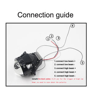 Projecteur de phare LED pour voiture 110W 14000LM Faisceau double haut/bas Lentille de projecteur LED - Product Image 5