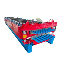 Ligne de formage à rouleaux à double couche pour tôles de toiture en acier métallique