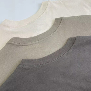 Factory Price Top Quality Wholesale Plus Size Custom Men's Baggy T-Shirt High Street Minimalist 100% Cotton Summer <b>Tee</b> Shirts - Product Image 4