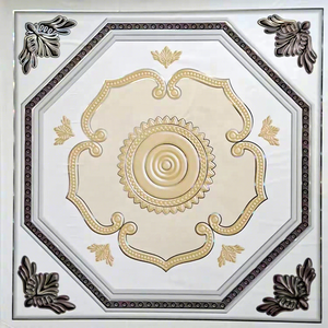 Plaques de <span class=keywords><strong>plafond</strong></span> et de mur en <span class=keywords><strong>PVC</strong></span>, carrées 2x2, <span class=keywords><strong>faux</strong></span> <span class=keywords><strong>plafond</strong></span> avec grille de <span class=keywords><strong>plafond</strong></span> ignifuge classe A, <span class=keywords><strong>installation</strong></span> moderne - Product Image 5