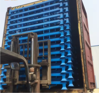 Yuge entrepôt industriel stockage de tuyaux en acier empilable pliable protégé contre la corrosion support de rayonnage enduit de poudre robuste