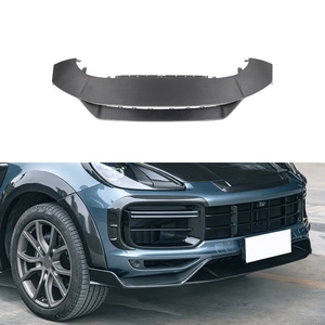 Lame avant en fibre de carbone 2018-2023, déflecteur inférieur, nouvelle mise à niveau du pare-chocs, spoiler avant pour Cayenne Turbo - Product Image 1