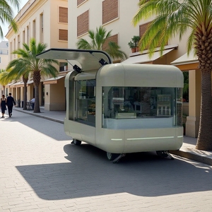 Camion de restauration rapide entièrement équipé, durable, imperméable, en aluminium, avec graphismes personnalisés, pour la vente de nourriture de rue, stand de concession alimentaire sur mesure - Product Image 3