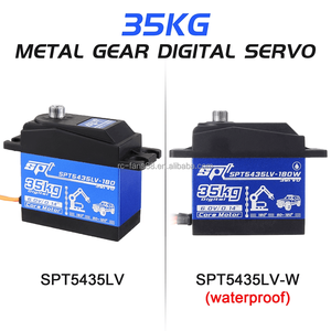 Su geçirmez SPT5435LV 35KG büyük tork Metal dişli dijital <span class=keywords><strong>Servo</strong></span> 180 derece PWM kontrolü için 1/8 1/10 RC paletli SCX10 TRX4 <span class=keywords><strong>D90</strong></span> - Product Image 5
