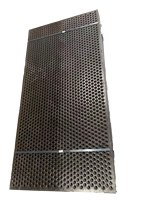 Grille perforée en fil métallique noir – Filtres résistants à l'usure et aux chocs avec pliage pour applications minières et de carrière