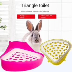 Inodoro ecológico de animales pequeños para hámsters, <span class=keywords><strong>oso</strong></span> dorado, Chinchillas, conejos, orinal triangular con características de fácil limpieza - Product Image 2