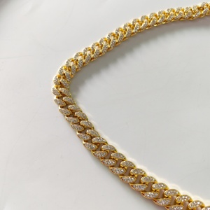 Collar de Cadena <span class=keywords><strong>para</strong></span> Perro, Oro Rosa, Diamantes, Eslabones Cubanos, Cadena Metálica <span class=keywords><strong>para</strong></span> Gato, Collar de Cristal <span class=keywords><strong>para</strong></span> Mascotas, <span class=keywords><strong>Accesorios</strong></span> de Joyería <span class=keywords><strong>para</strong></span> Perros - Product Image 5