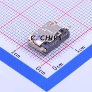 HDMI-519S HDMI Connector SMD Connector ( Connector Type: HDMI-C )( Gender: Female )( Total Number of PINs: 19P ) - Product Image 2