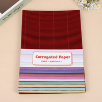 Feuilles de carton ondulé métallisé A4 de haute qualité, 10 pièces, pour l'artisanat artistique, le bricolage et l'emballage