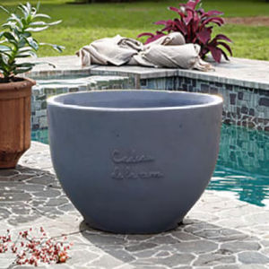 Pot bunga tanah liat serat warna-warni, pot taman luar ruangan ramah lingkungan dengan lubang drainase - Product Image 6