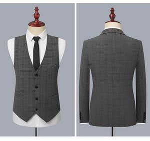 Ormal-blazer de orejas para <span class=keywords><strong>hombre</strong></span>, traje de esmoquin para novio, 3 uds. - Product Image 6