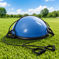 Ballon d'équilibre multifonction en PVC pour entraînement de stabilité et de résistance avec pompe à pied, idéal pour la maison et la salle de sport