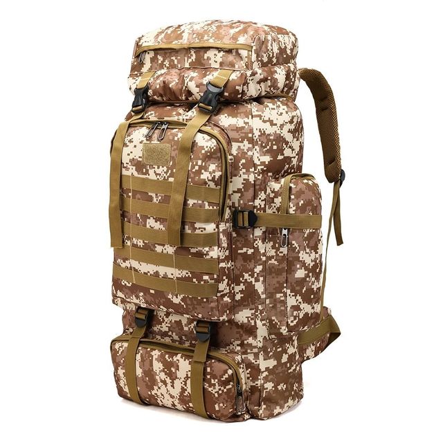 Large Capacity Outdoor Tactical Backpack for Men Factory Direct Oxford Camouflage Material for Camping Travel Climbing Hiking