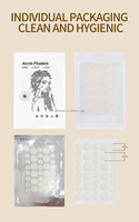 Patch hydrocolloïde de marque privée pour bouton d'acné Produit de résolution de problèmes pour l'élimination des patchs nasaux et corporels Patch pour bouton d'acné