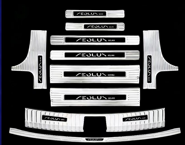 New Design 10 Pieces Car Door Sill Protector Door Sill Guard Plate Door Sill Strip for Dongfeng Aeolus Mage EV Hao Han SUV