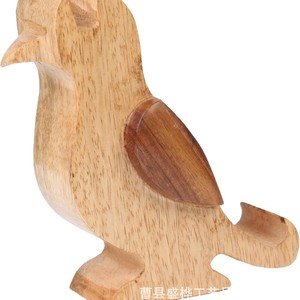 Wooden <b>Bird</b> Shape Desk <b>Stand</b> For Glasses And Phone Storage Creative Office Organizer - Product Image 5